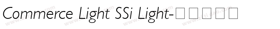 Commerce Light SSi Light字体转换